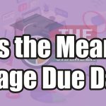 What is the Meaning of Average Due Date