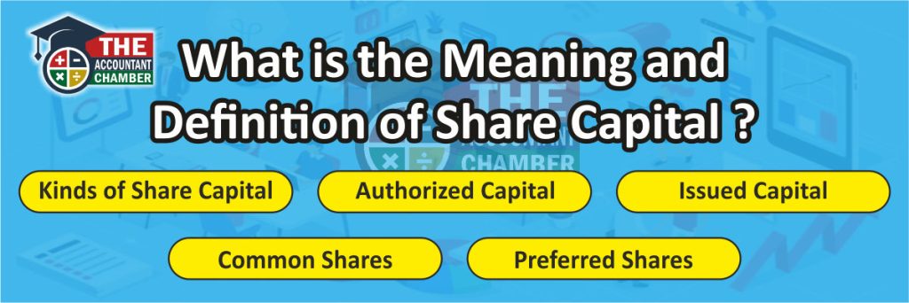 Meaning and Definition of Share Capital