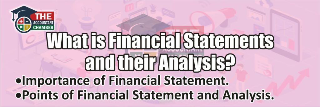 Financial Statements and their Analysis